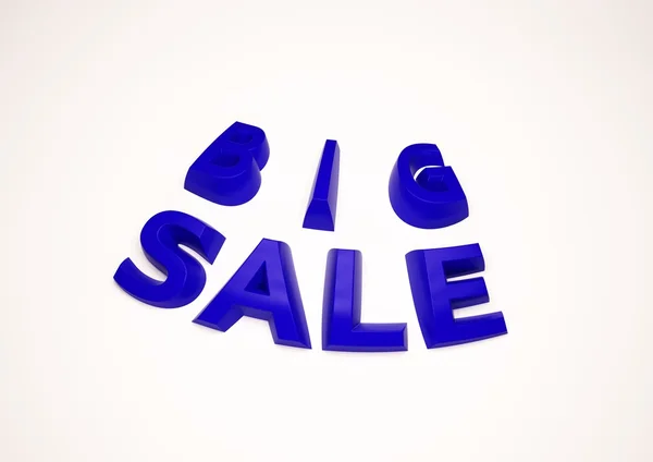 Inscripción dimensional de Big SALE. Ilustración 3D . — Foto de Stock