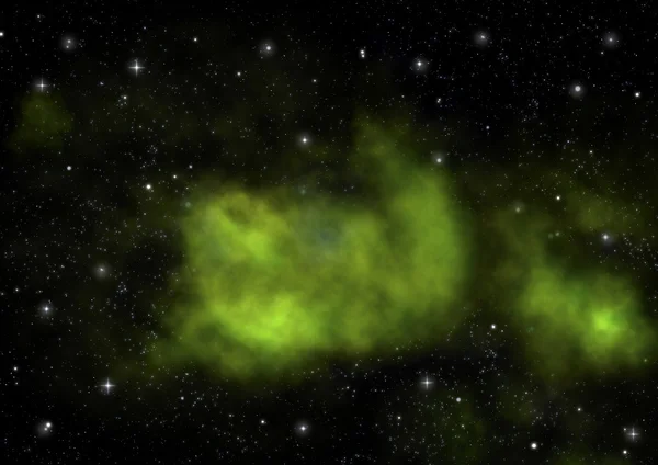 Campo stellare nello spazio e nebulose — Foto Stock