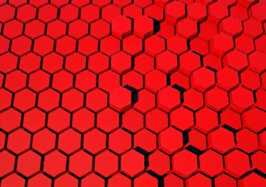 Petek yapı arka plan. 3D render.