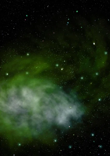 Star field in space and a nebulae — Stock Photo, Image