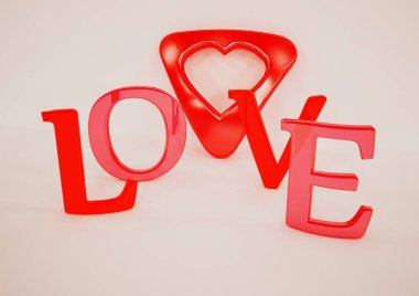 Neşeli Noel yazıt. 3D render.