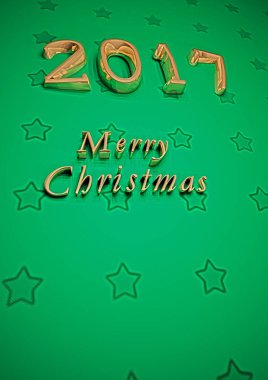 Neşeli Noel yazıt. 3D render.