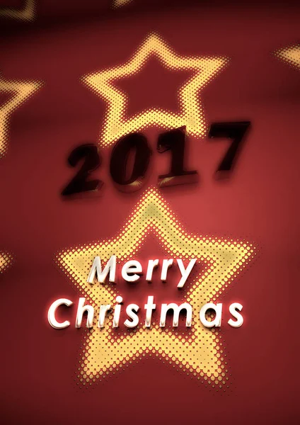 Merry Christmas background. 3D render. — Stock Photo, Image