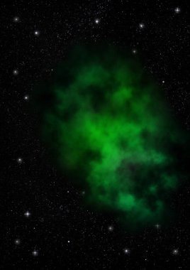 Sonsuz bir yıldız alanının küçük bir parçası