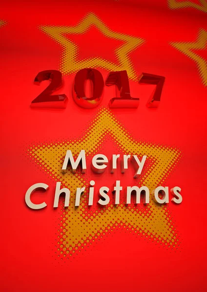 Merry Christmas background. 3D render. — Stock Photo, Image