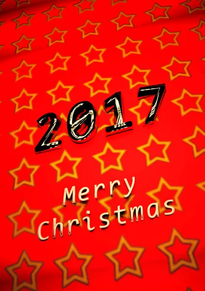 Merry Christmas background. 3D render. — Stock Photo, Image