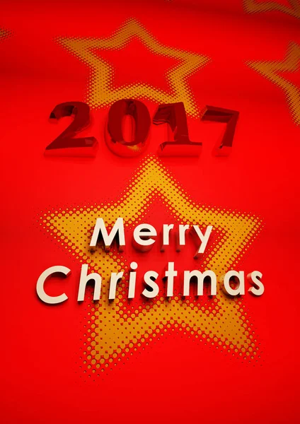 Merry Christmas background. 3D rendering. — Stock Photo, Image