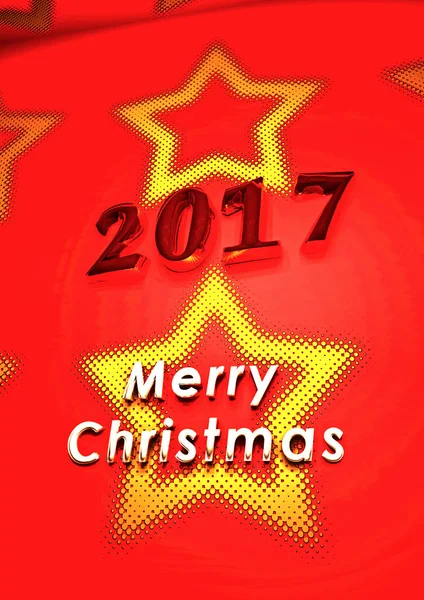 Merry Christmas background. 3D rendering. — Stock Photo, Image