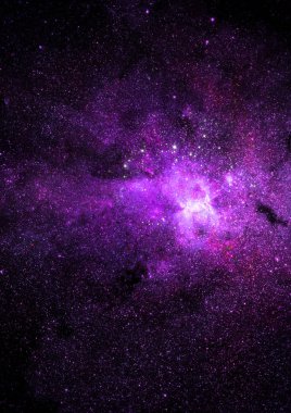 Sonsuz bir yıldız alanının küçük bir parçası