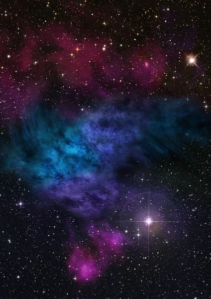 Sendo brilhante nebulosa — Fotografia de Stock