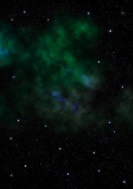 Sonsuz bir yıldız alanının küçük bir parçası