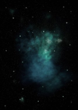 Sonsuz bir yıldız alanının küçük bir parçası