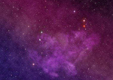 Sonsuz bir yıldız alanının küçük bir parçası