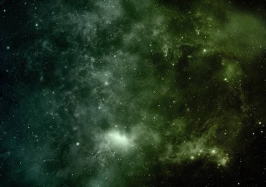 Sonsuz bir yıldız alanının küçük bir parçası