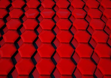 Arka plan şekli ile. 3D render.