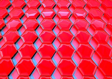 Arka plan şekli ile. 3D render.