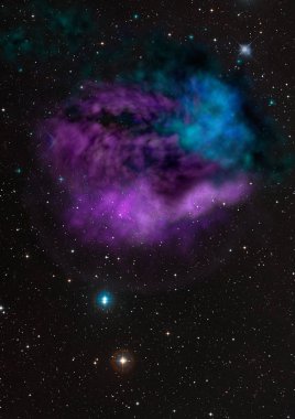 Sonsuz bir yıldız alanının küçük bir parçası