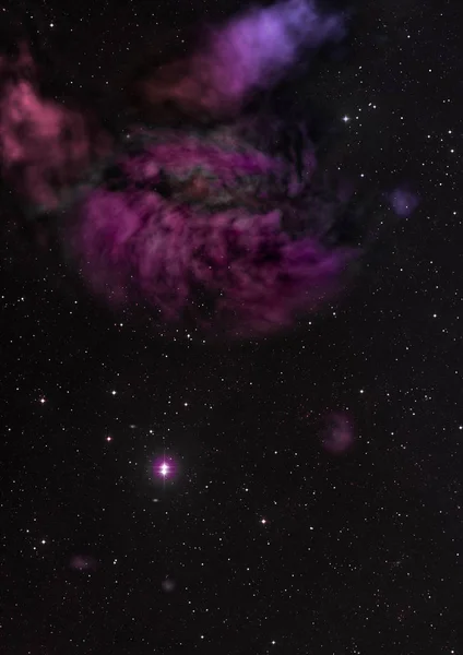 Star field in space and a nebulae — Stock Photo, Image