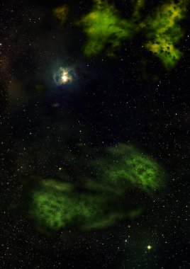 Sonsuz bir yıldız alanının küçük bir parçası