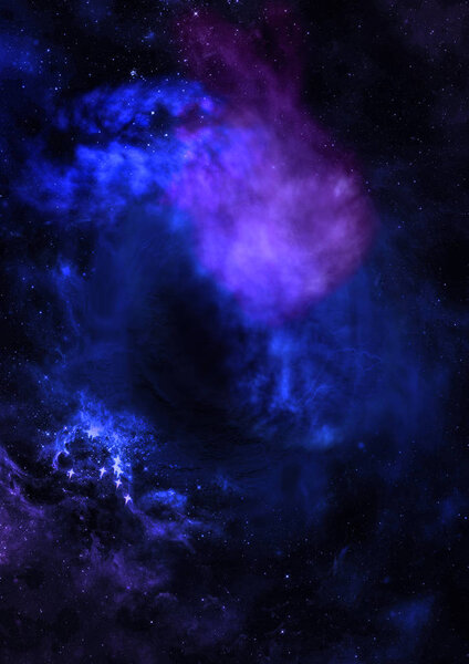 Star field in space a nebulae and a gas congestion. Elements of this image furnished by NASA .
