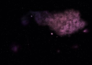 Sonsuz bir yıldız alanının küçük bir parçası