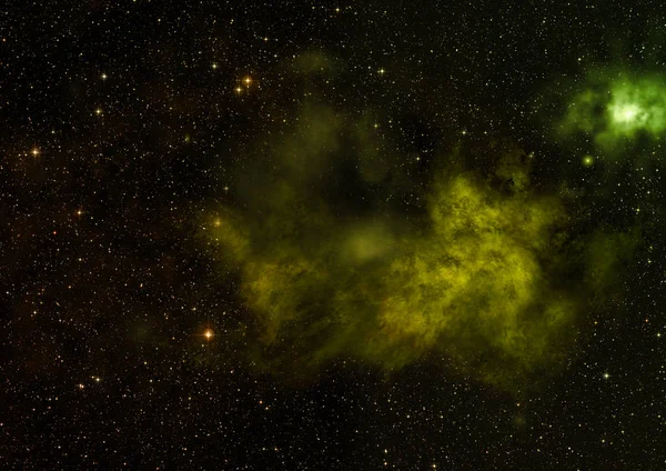 Star field in space and a nebulae — Stock Photo, Image