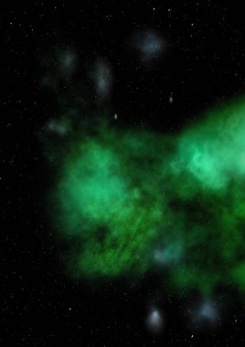 Sonsuz bir yıldız alanının küçük bir parçası