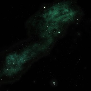 Sonsuz bir yıldız alanının küçük bir parçası