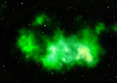 Sonsuz bir yıldız alanının küçük bir parçası