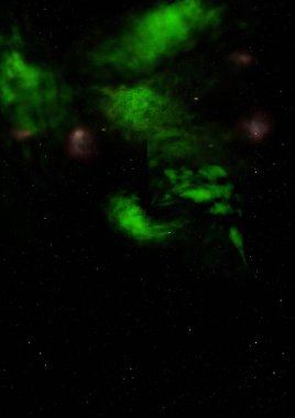 Sonsuz bir yıldız alanının küçük bir parçası