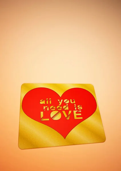 Inscription All you need is LOVE. 3D rendering. — Stock Photo, Image