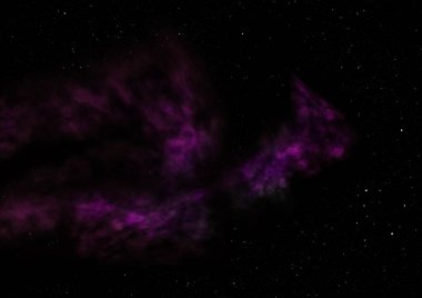 Sonsuz bir yıldız alanının küçük bir parçası