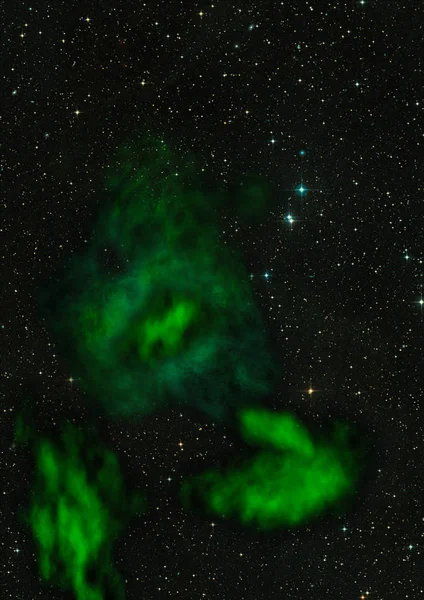 Campo estelar en el espacio y una nebulosa —  Fotos de Stock