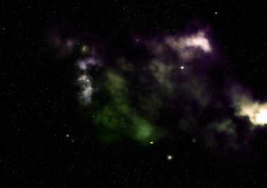 Sonsuz bir yıldız alanının küçük bir parçası