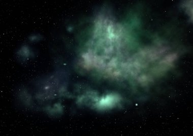 Sonsuz bir yıldız alanının küçük bir parçası