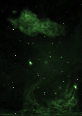 Sonsuz bir yıldız alanının küçük bir parçası