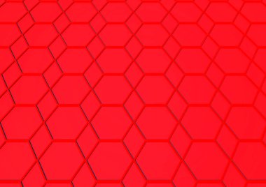 Petek yapı arka plan. 3D render.