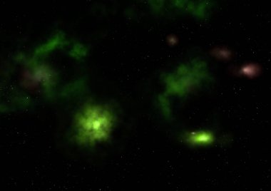 Parlayan nebula olmak. 3B görüntüleme