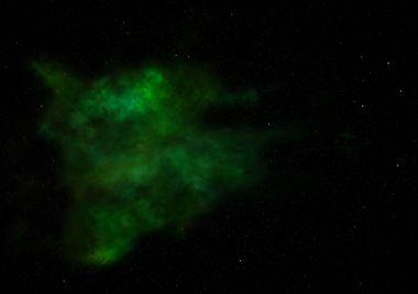 Sonsuz bir yıldız alanının küçük bir parçası. 3B görüntüleme