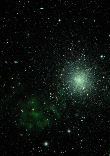 Star field in space and a nebulae — Stock Photo, Image