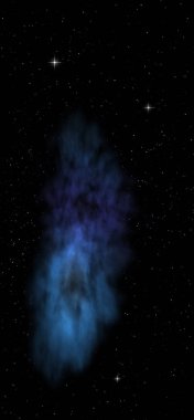 Sonsuz bir yıldız alanının küçük bir parçası