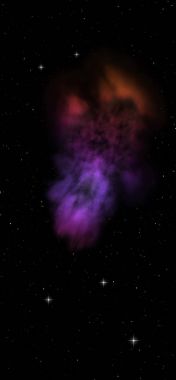 Sonsuz bir yıldız alanının küçük bir parçası