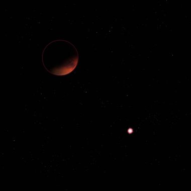 Bir alanda kuruyorsun gezegenler. 3D render.