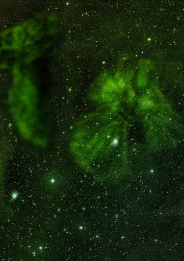 Sonsuz bir yıldız alanının küçük bir parçası