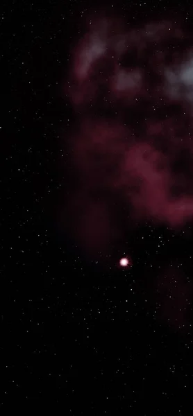 Egy végtelen csillagmező kis része. 3D renderelés — Stock Fotó