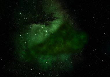 Sonsuz bir yıldız alanının küçük bir parçası