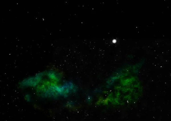 Som lyste nebulosa. 3D-rendering — Stockfoto