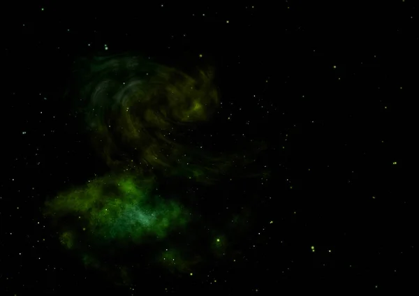 Kleiner Teil eines unendlichen Sternenfeldes. 3D-Rendering — Stockfoto