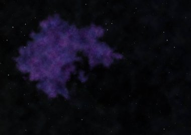 Sonsuz bir yıldız alanının küçük bir parçası. 3B görüntüleme