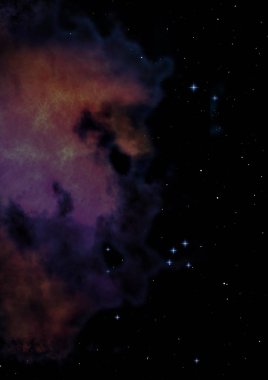 Parlayan nebula olmak. 3B görüntüleme